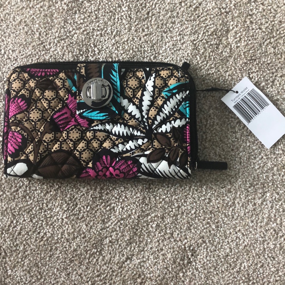 Vera Bradley turnlock wallet